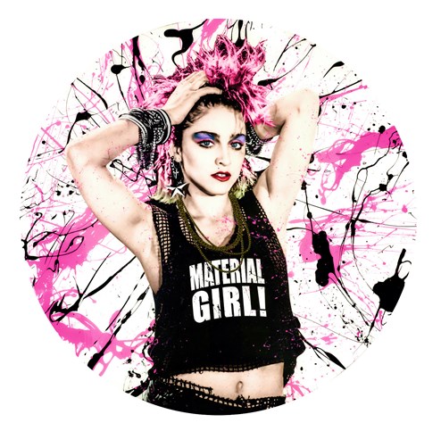 Material Girl by Mr. Sly - Original Glazed Mixed Media on Board